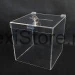 Urne De Vote Plexi Transparent Avec Porte-Visuel Et Cadenas - SIGMA