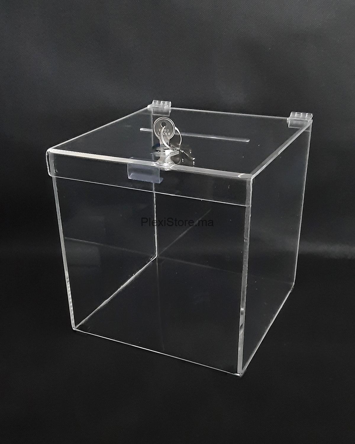Urne en plexiglas transparent 30 cm 